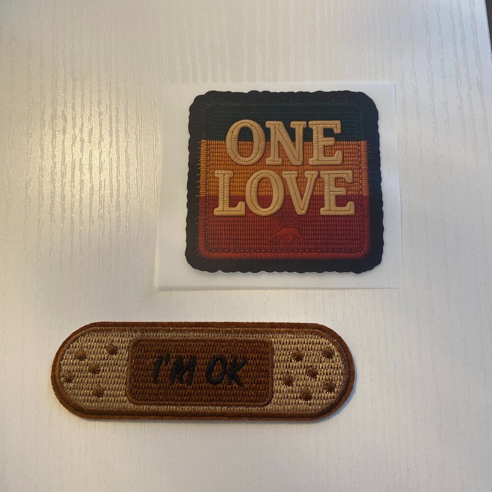 Iron on patches